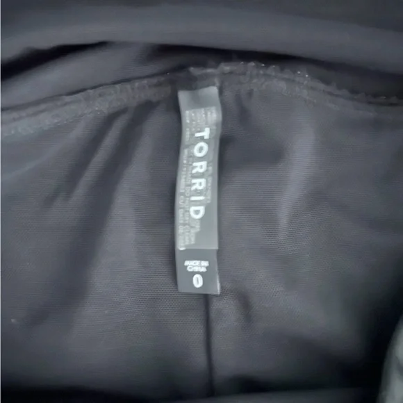 Torrid High Rise Swim Bike Shorts Deep Black Size 0 L/12 - Picture 7 of 7